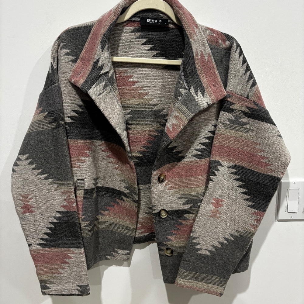 Blue B Collection Dutton Aztec Jacket | Size Small | Perfect Condition 🤎